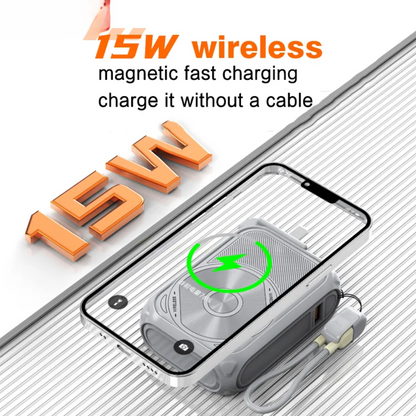 15W Magnetic Wireless Power Bank(Adapter)